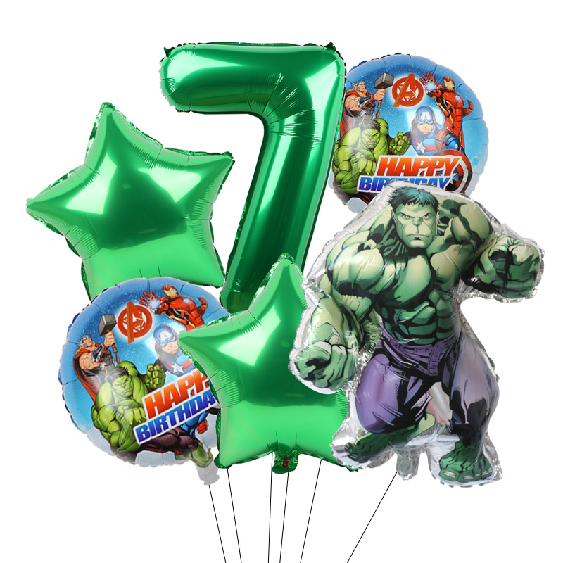 Cross-border Avengers Marvel héroe Spider-Man Hulk Capitán América redondo de aluminio de la película Globo Traje