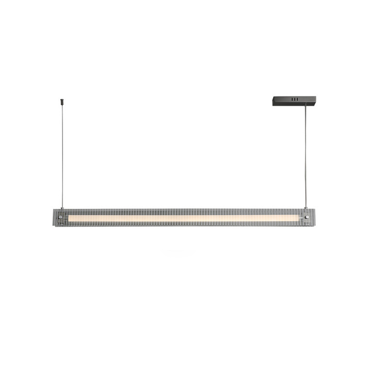 Lámpara de restaurante minimalista italiana vidrio de alta gama de diseño nórdico moderno mesa de comedor minimalista barra de luz