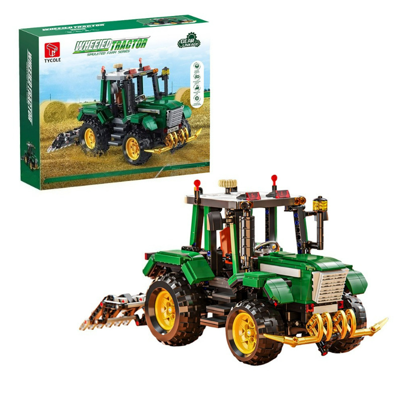 Bloques de construcción Gaomith T3143 - 4 tractor de ruedas cosechadora ensamblaje modelo de educación científica juguetes para niños regalos
