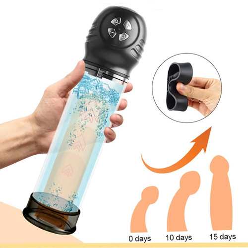 Men's airplane cup penis exerciser LCD negative pressure display enlarger vacuum air pump erection device sex toy