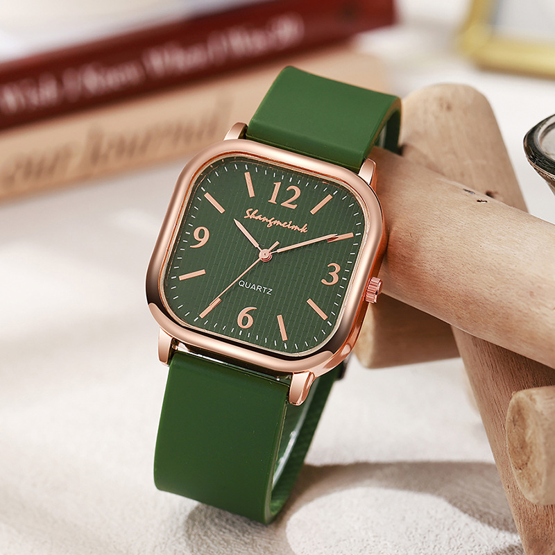 Reloj cuadrado para estudiantes de secundaria simple Harajuku temperamento esfera pequeña estilo coreano arte retro Mori reloj digital femenino