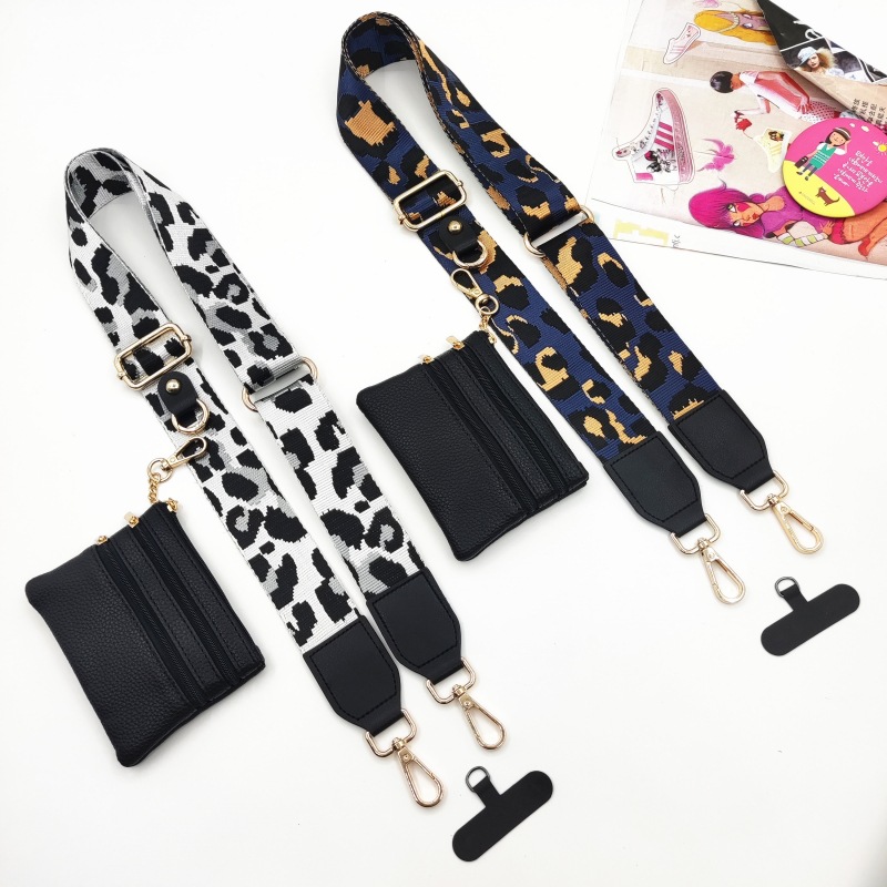101g Weight Bag Strap Bag Accessories Type 1 Piece, 1 Set Quantity Casual, Daily Occasion Polyester Material Geometric, Leopard Pattern Simple Style, Classic Style Style 1 Piece 1 Set Polyester Geometric Leopard Bag Strap 32