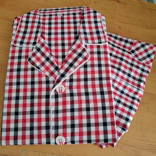 Factory direct wholesale a large number of old coarse cloth ladies long sleeve pajamas women's home clothes upper and lower split leisure suit
