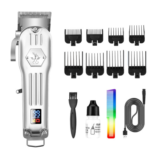 Cross-border new men's electric hair clipper hair salon oil clipper hair clipper USB charging hair clipper home