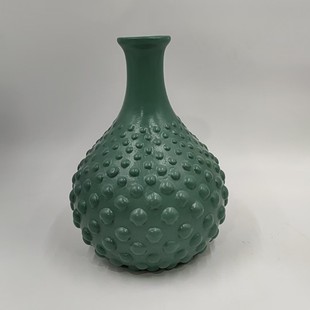 Nordic Style Ceramic Hand-Painted Vase Ornaments B&B Living Room Small Mouth Flower Arrangement Hydroponic Vase Crafts