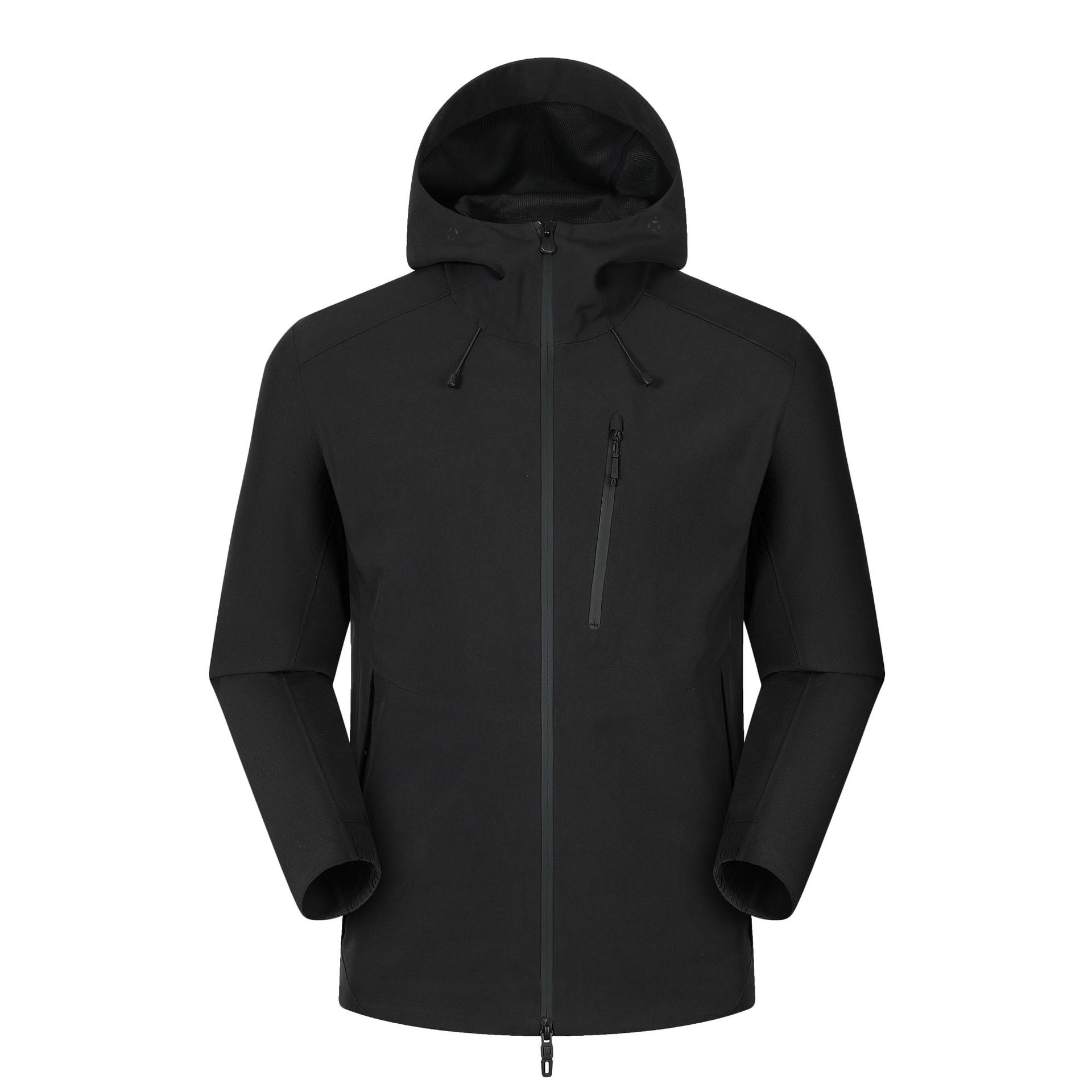 Chaqueta Impermeable con Capucha para Exteriores de Poliéster, A prueba de viento, para Senderismo y Montañismo