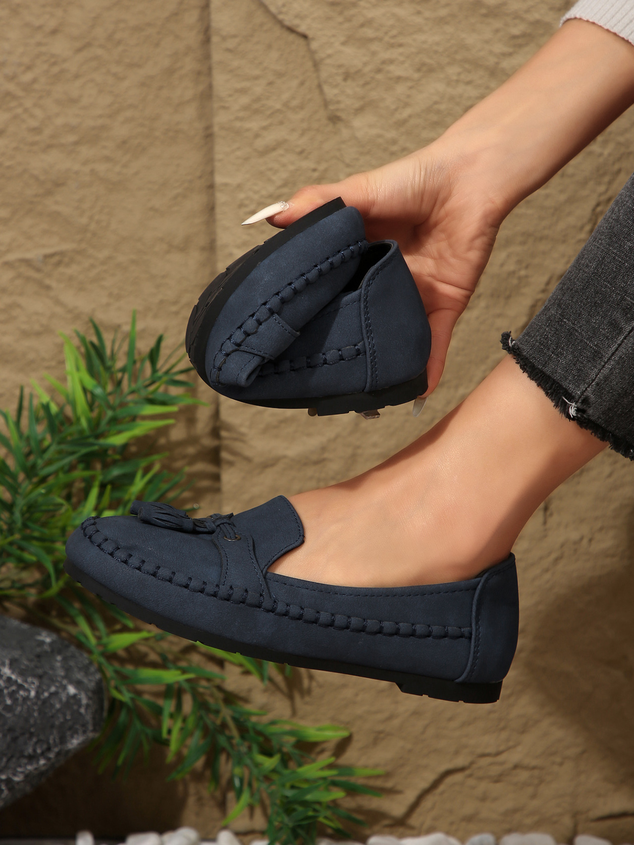 Women's Classic Tassel Loafers Slip-On Shoes - Spring Summer Casual Comfortable Flat Shoes For Women_vogvips.com