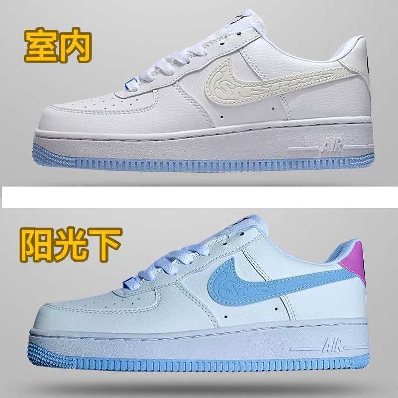 Versatile Low-Top Af Sneakers for Men and Women, Durable Official Chameleon Style, Putian Air Force One Couple Sports Shoes, Trendy Flat Shoes