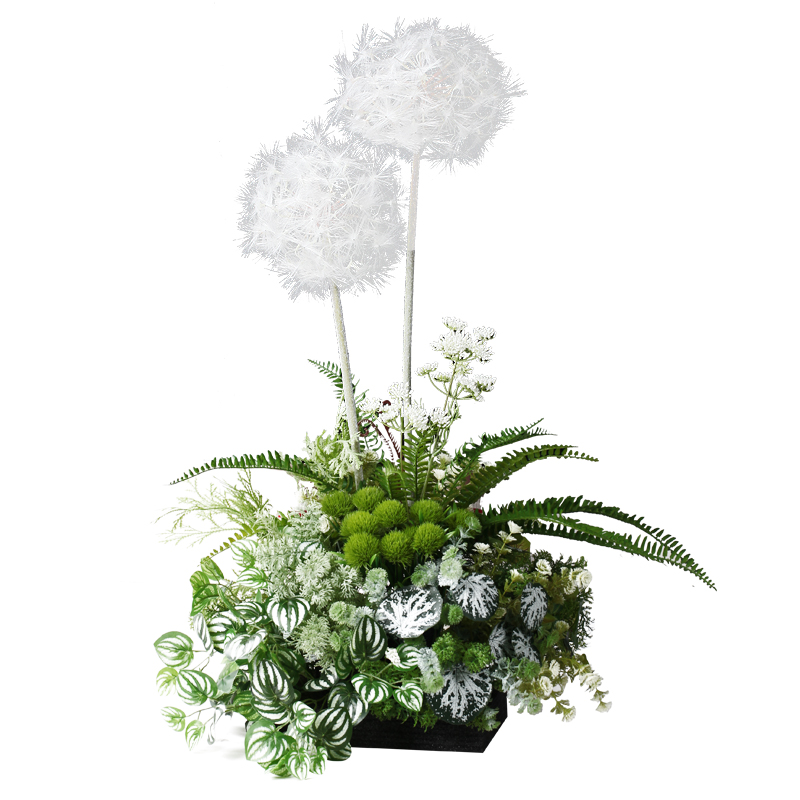 Pequeña Planta artificial paisaje helecho manejar manojo de plantas sienten flores falsas paisaje interior esquina ventana paisaje Decoración