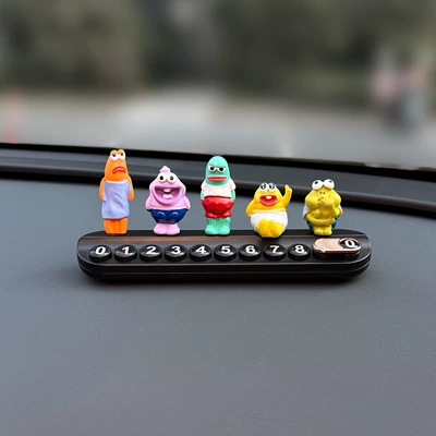 2026 New Bikini Town Nömrəli dayanma kartı - black-parking-signbikini-bottom-passerby-fish