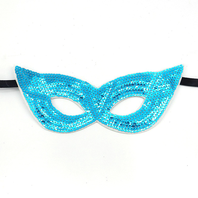 Transfronterizos máscaras de baile de maquillaje amazónico tema carnaval dorado púrpura verde sequinado máscara de medio rostro suministros máscara