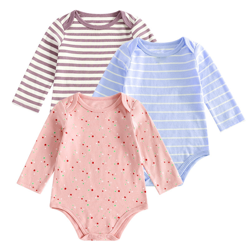 Simple 012 Newborn Bottoming Clothes for Boys and Girls Baby Triangle Bag Fat Clothes Long Sleeve Cotton Baby Spring and Autumn jumpsuit Simple 012 Newborn Bottoming Clothes for Boys and Girls Baby Triangle Bag Fat Clothes Long Sleeve Cotton Baby Spring and Autumn jumpsuit