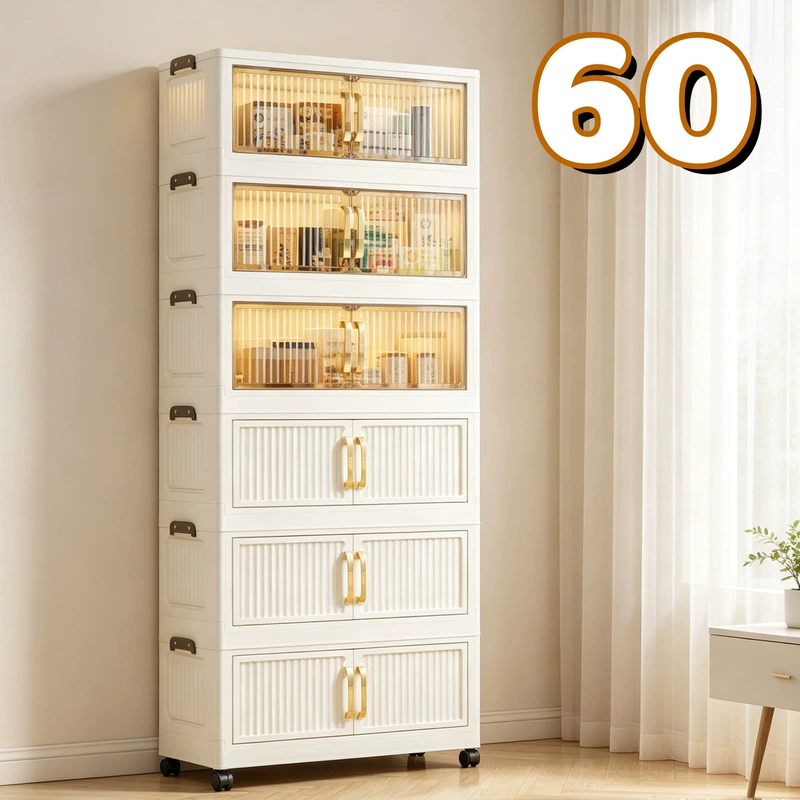 Шкаф складной с 60 отделениями для хранения для дома и офиса