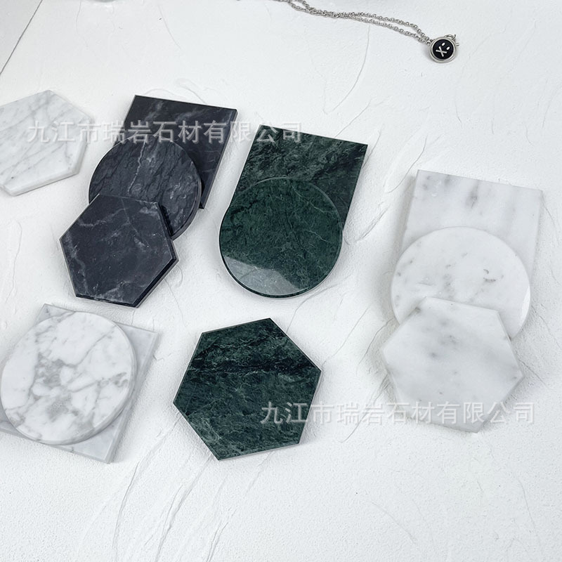 Nordic ins posavasos de mármol natural suministros de hotel posavasos de café manteles individuales de lujo ligero fabricantes de almohadillas de aislamiento al por mayor