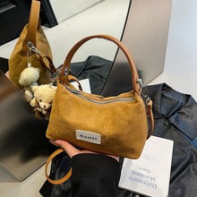 跨境新款单肩包韩版牛仔布手拎饺子包复古小众洋气休闲百搭斜挎包