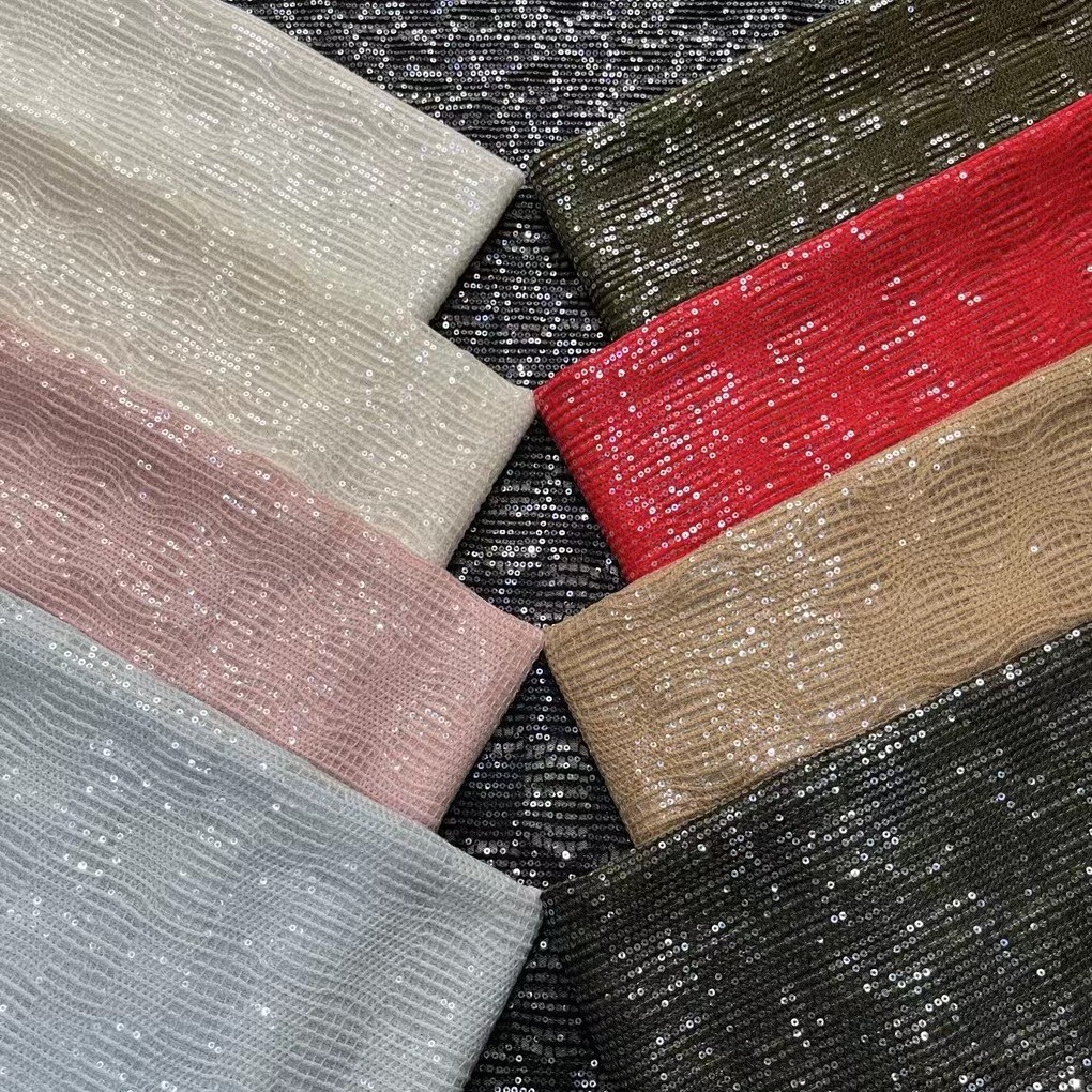 网状蜂窝格子绣小圆银片，闪亮夺目，舞蹈服女装演出服连衣裙半裙