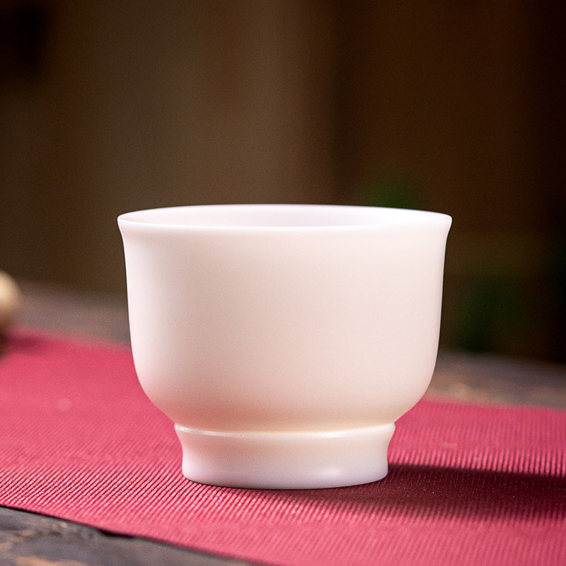 Ganador de gran cabra de jade de porcelana kung fu taza de té de cerámica maestro de esmalte de color taza de oro taza de té de inscripción de Dehua