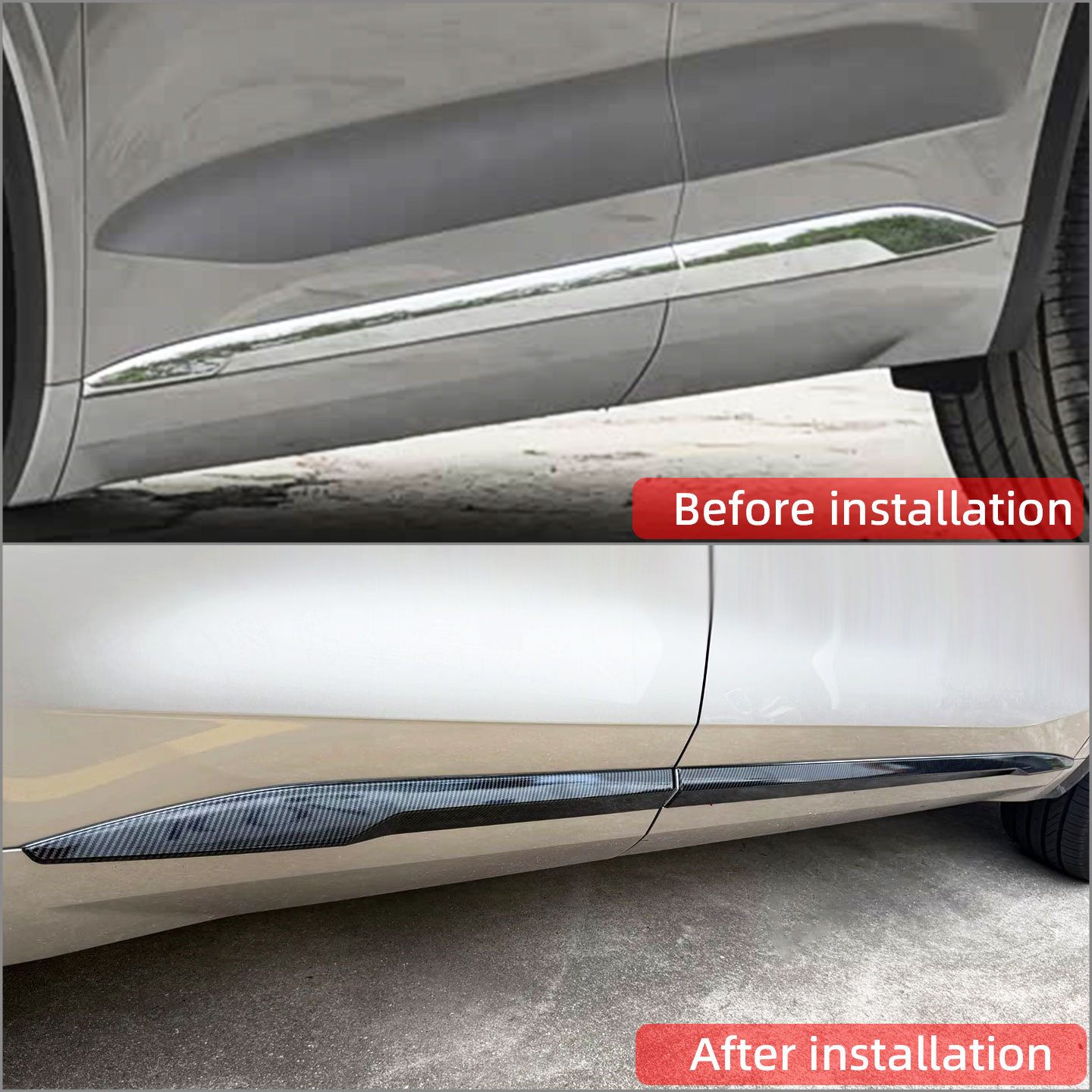 Compatible with 26 models of Geely Xingyue L and Geely Monjaro body trim, door anti-collision strip modification accessories