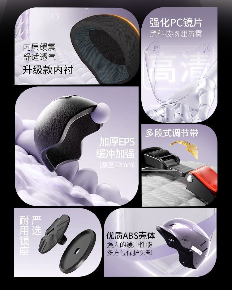 GB 3C Certified Electric Vehicle Helmet Universal Summer Sunscreen