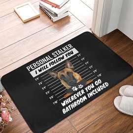 比利时牧羊犬玛利诺瓦沐浴垫宠物法兰绒马桶垫淋浴家入口防滑脚垫