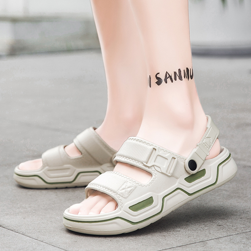 Zapatillas de verano al aire libre para hombres, zapatillas deportivas antideslizantes y resistentes al desgaste para conducir en playa.