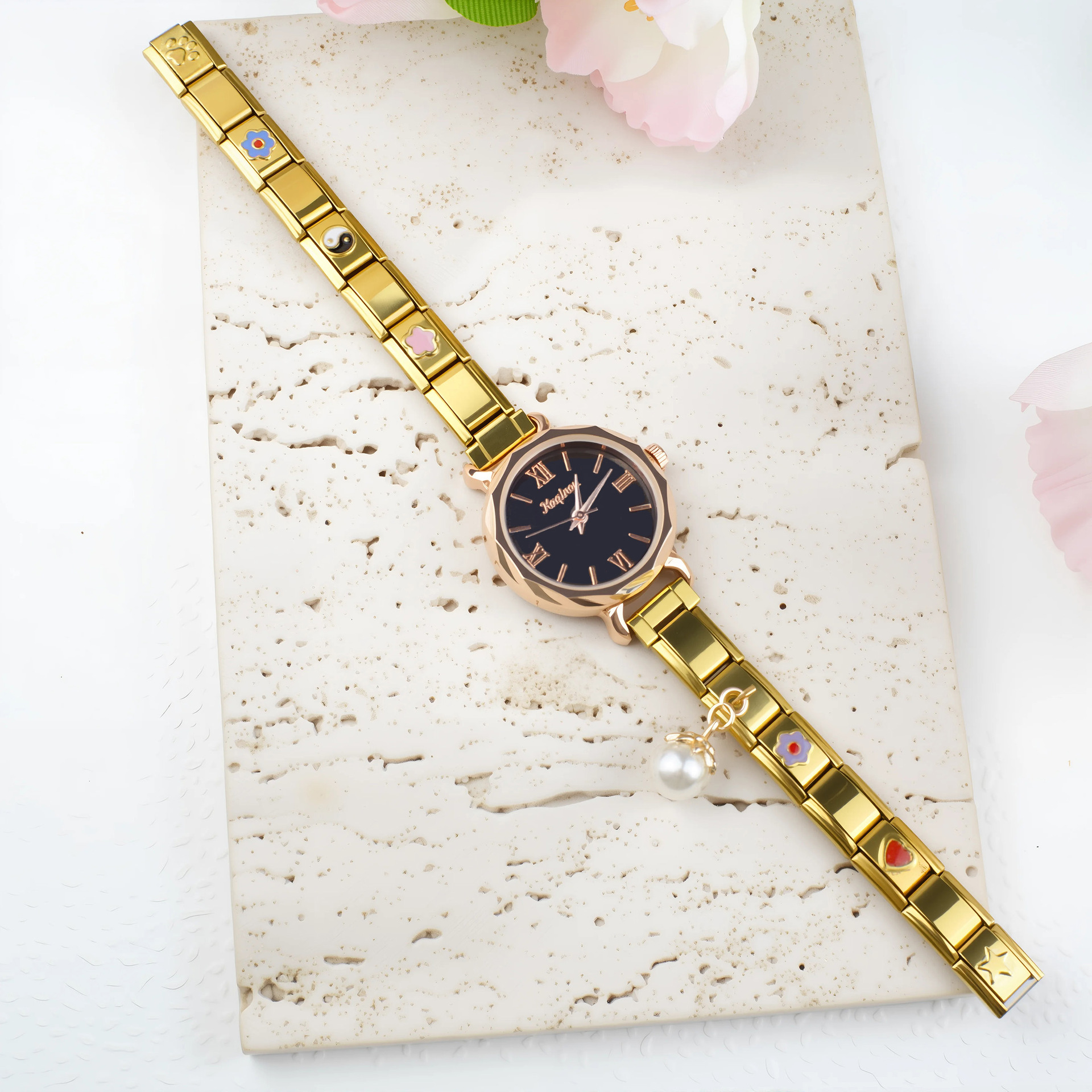 35g Weight Ordinary Glass Mirror Material Stainless Steel Strap Material Watch Classification Pointer+Number Display Type Double Side Snaps Buckle Style Oval Dial Shape Holiday, Shopping Occasion Quartz Movement Geometric Pattern All Seasons Season Unisex Gender Casual, Simple Style Style Casual Simple Style Geometric Double Side Snaps Quartz Watch 7
