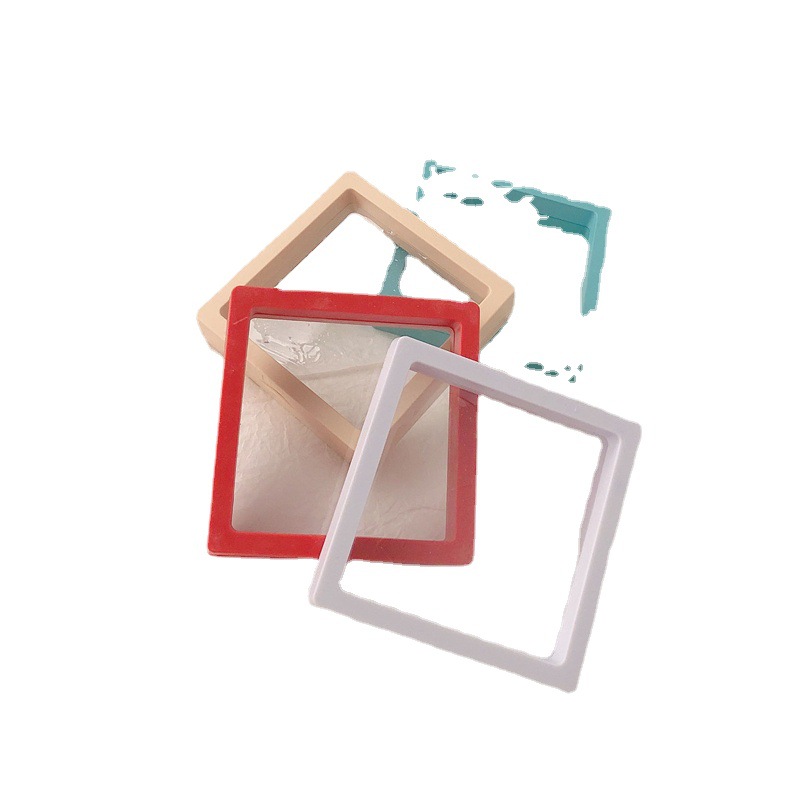 Caja de almacenamiento coreana de joyería diy color caramelo de suspensión de película pulsera clip de cabello caja de exhibición caja de embalaje