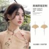 Small design advanced earrings, Chinese style, trend of season, high-quality style, bright catchy style, wholesale