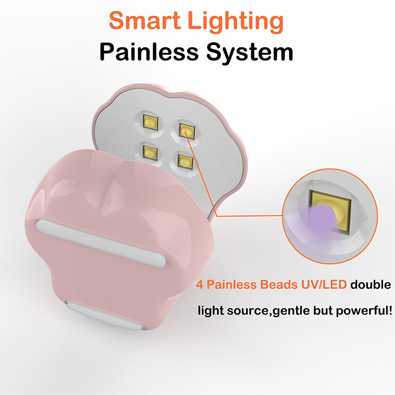Cross-border Mini Portable Nail Lamp Gel Curing Machine Nail Polish Gel Quick-dry Smart Wireless UV Nail Dryer