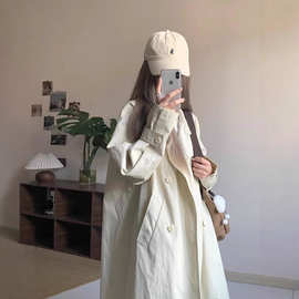 日系风衣外套女2025秋季新款小个子巨好看薄款韩版韩系中长款宽松