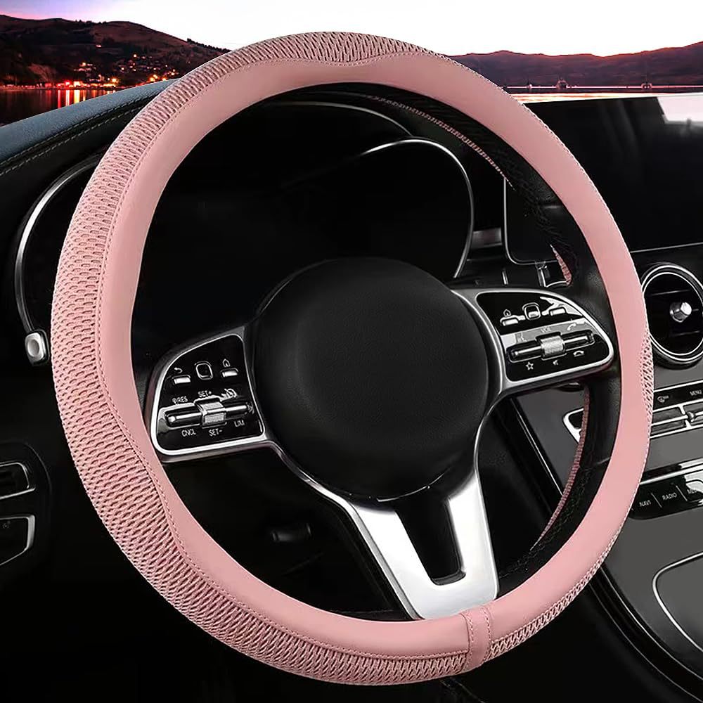 2024 New Breathable Ice Silk Car Steering Wheel Cover, Direct Sales from the Manufacturer, Dropshipping, Cross-Border Hot-Selling Product