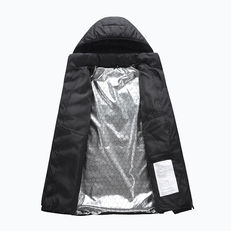 Ropa de calefacción transfronteriza 2023 nueva chaqueta de calefacción ligera de invierno calefacción eléctrica de los hombres USB temperatura constante calefacción abrigo de algodón acolchado