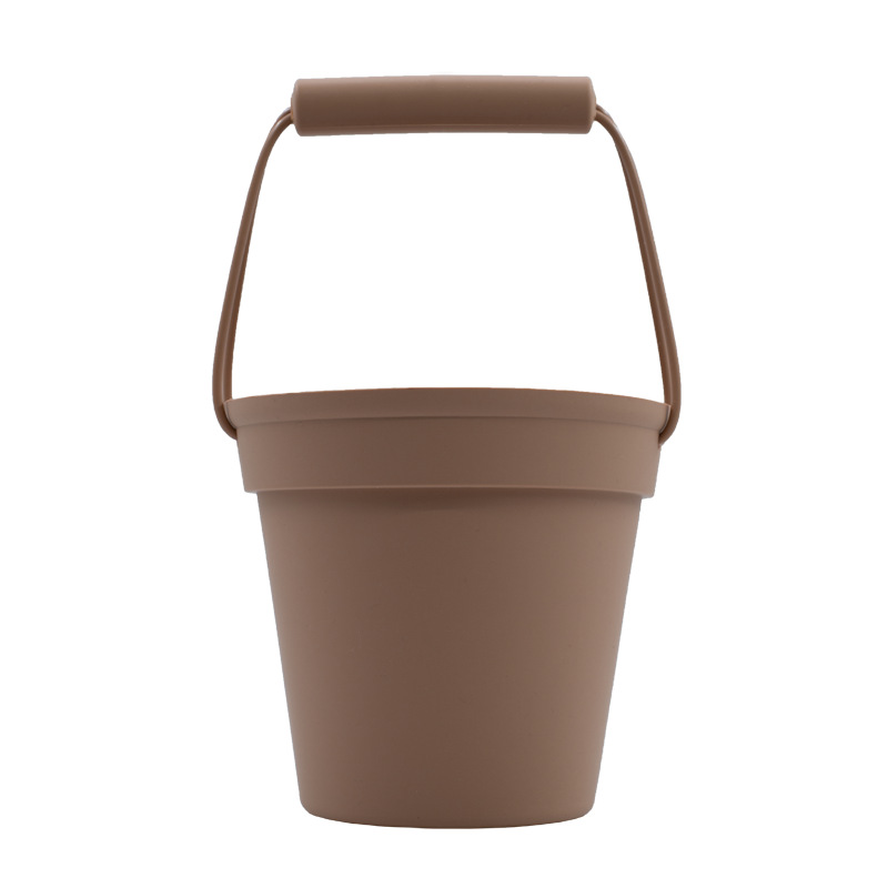 Cubo de playa de silicona pala de juguete para niños playa entre padres e hijos agua Cubo de silicona traje de juguete de playa en stock