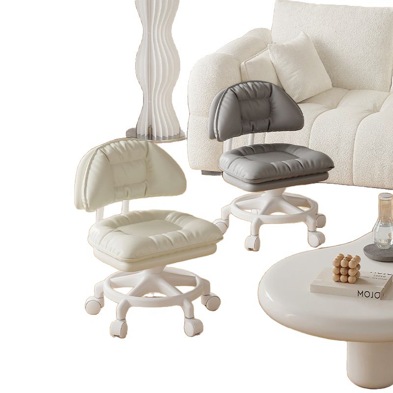 Rueda universal taburete pequeño taburete bajo para niños adultos respaldo doméstico polea taburete de cambio de zapatos taburete anti-rollback silencioso