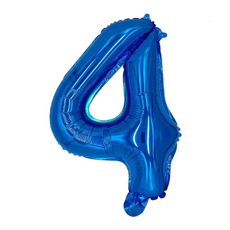 Transfronterizo inswind 16 pulgadas globo de aluminio digital verde blanco azul Año Nuevo letras de Año Nuevo pequeño globo digital