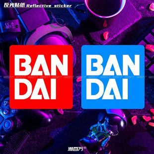 万代BANDAI车贴奥特曼高达模型玩具图标汽车装饰贴纸趣味改装贴-阿里巴巴