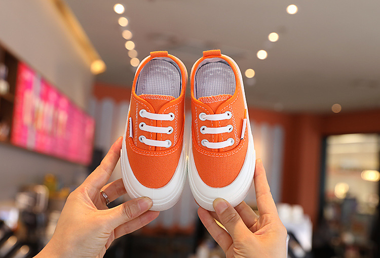 Children's Canvas Sneakers With Leopard Print For Girls_voghion.com