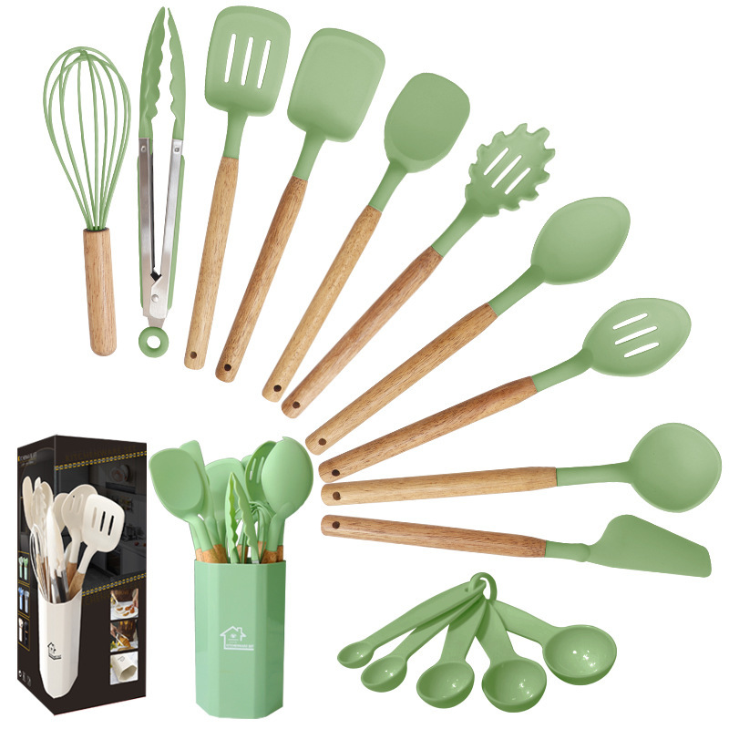 12 piezas de silicona transfronteriza antiadherente silicona doméstica de grado alimenticio set de cocina de silicona al por mayor