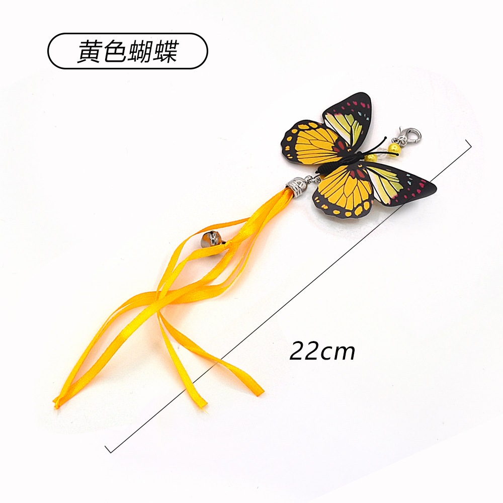 Resumen transfronterizo nueva mascota gato juguete gran pez volador cabeza de reemplazo divertido gato palo de juguete de felpa caña de pescar cabeza de reemplazo