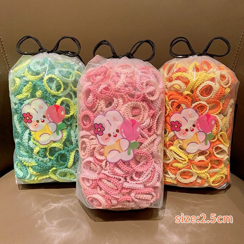 Tocado de cuerda de pelo de las niñas falda ensanchada diadema de tamaño pequeño alta elasticidad de los niños no duele banda de pelo dulce banda de goma bebé