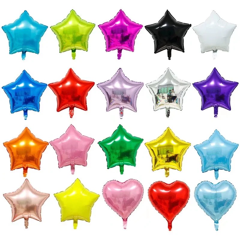 18 -inch pentagram monochrome aluminum film balloon birthday wedding…