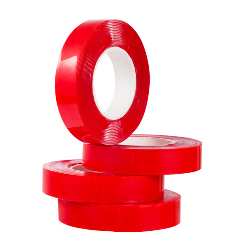 Manufacturer small tube core nano glue single independent packaging red film acrylic strong traceless transparent double-sided tape