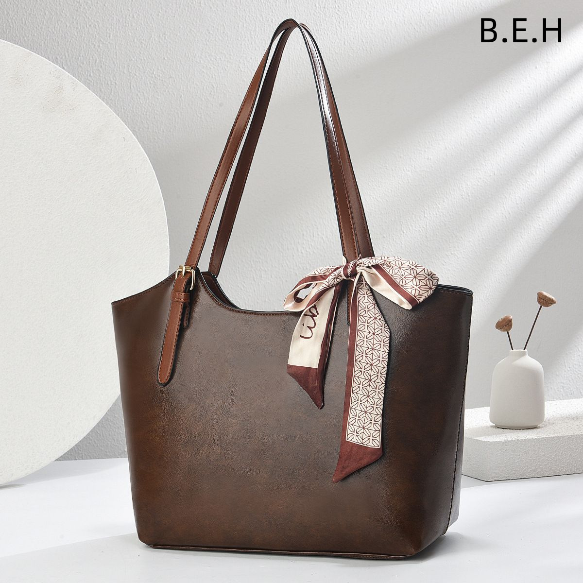 Bolso Tote de Hombro para Mujer de PU Cierre de Cremallera para Uso Diario image 3