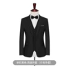 Single buckle black white border jacket