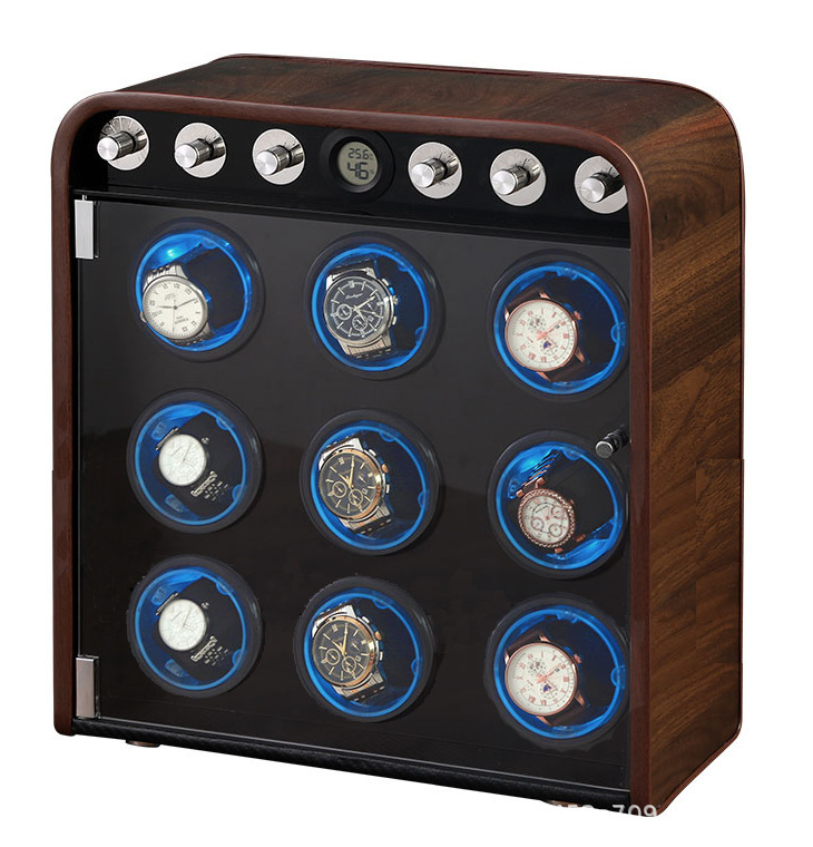 9개의 테이블 색상 분위기 조명