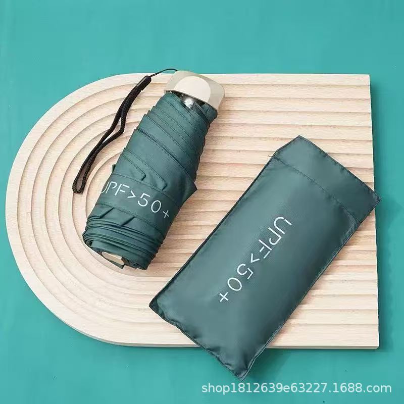 Sombrilla Plegable Anti-UV de Tela de impacto, Protección UV UPF 50+, Ultraligero, Plegable mini, para Sol y Lluvia image 13