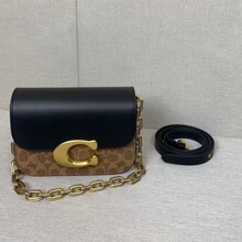 蔻家新款女包idol新款潮流邮差包单肩斜挎包爱豆包链条时尚马鞍包