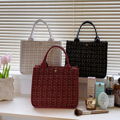 New Arrival European & American Style Retro Handheld Cosmetic Bag, Toiletry Kit, Work Commute Bag, Mommy Bag, and Women's Lunch Box Case