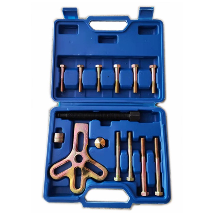 Extractora de tres garras de 13 piezas removedor del volante del coche extractor del volante de reparación de automóviles herramienta de protección automática