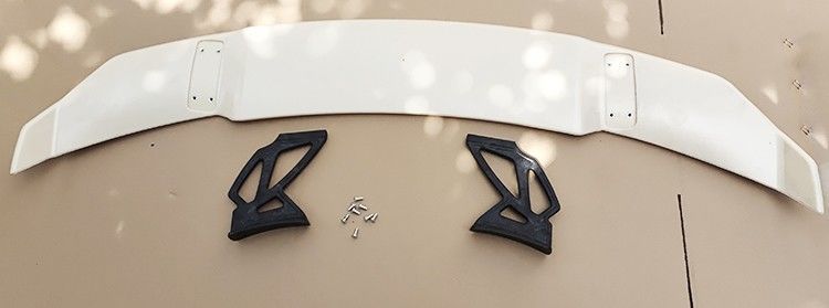 General car non-perforated rear wing modification parts two three-compartment high rear wing fixed wind wing GT racing wing trunk decoration